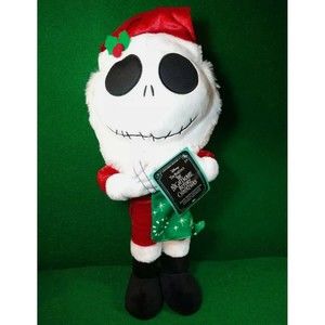 Disney Jack Skellington Santa 22" Plush Porch Greeter Nightmare Before Christmas